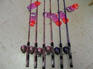   202 SLINGSHOT LADY ROD & REEL COMBOS WHOLESALE LOT PINK & PURPLE NEW