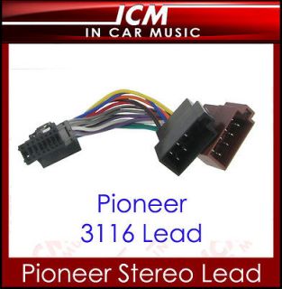 Pioneer Car DVD Player Stereo Loom Radio Lead Cable AVH 1400DVD AVH 