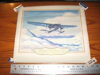 1st South Pole Flight 1929 Com Richard Byrd Charles Hubbell Aviation 