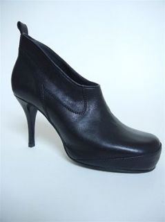 RICK OWENS BLACK High Stiletto Wedge SHOE BOOTIES boots shoes 37.5 4 8 