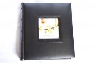 Pioneer Photo Album 200 Pictures 5x7 Silver Golden Print Faux Leather 