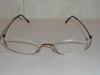   Denmark Spirit 7315 50mm Brown Semi Rimless Titanium Eyeglasses