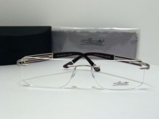new authentic rimless silhouette 7668 6051 eyeglasses one day shipping