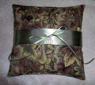 camo camouflage ring bearer pillow wedding rings charm time left