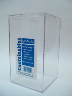 Clear Plastic Acrylic Display Case Betta Fish Aquarium Container