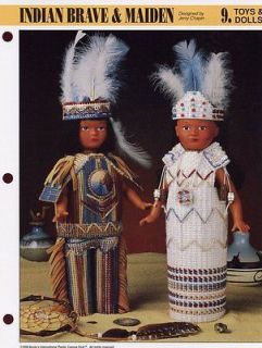   & Maiden Southwest 15 Doll Outfits Plastic Canvas Pattern Leaflet