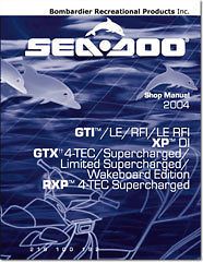 seadoo service shop manual 2004 gtx 4 tec rxp 4