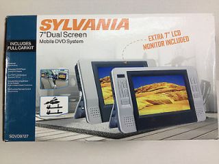   NEW   Sylvania SDVD8727   7 Dual Screen Portable mobile DVD System