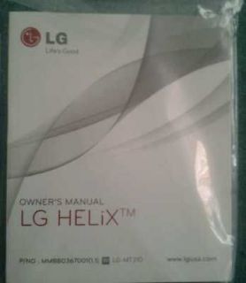 lg helix mt310 user guide brand new in plastic returns