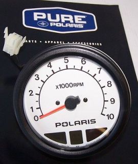 new polaris edge tach tachometer 2 pulse 5 inch white