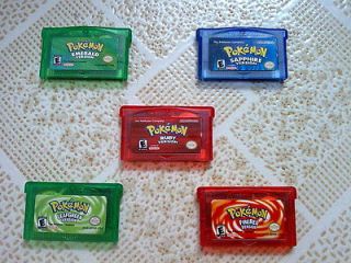 Pokemon Games Emerald+Firered+Ruby+Leafgreen+Sapphire for GBA/NDS in 