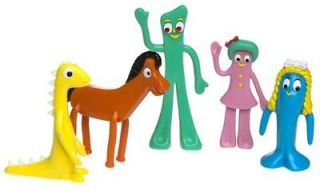 NEW The Original Gumby and Friends Bendable Poseable 5 Piece 