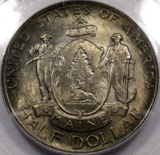1920 maine commemorative half pcgs ms 64 very pq coin
