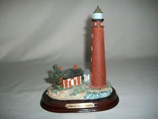 ponce de leon florida lighthouse on wood base rare time