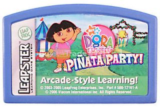   Leapster DORA PINATA PARTY Game Cartridge Explorer Nick Jr Piñata