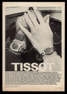 1970 Tissot PR 516 2 watch photo vintage print ad