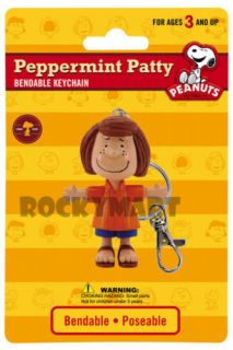peanuts peppermint patty key chain bendable toy figure time left