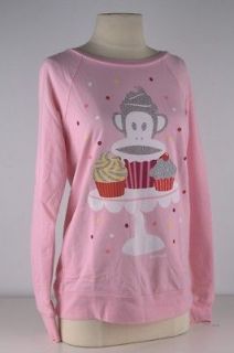 Paul Frank Pink Icy Cupcake Pullover Sweater 2417