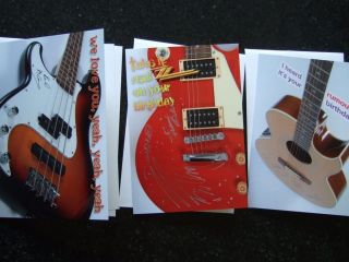 rock stars guitars birthday card lots to choose from location