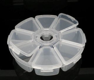 Newly listed Round Clear Beads Display Storage Case Box 11cm Dia.