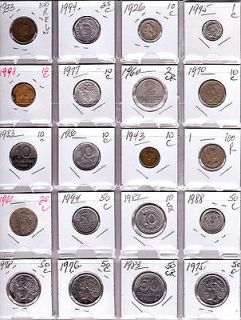 BRAZIL lot of 20 Different Coins   Nice Brasilian Lot of Coins