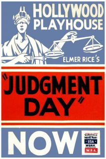 2622 Hollywood playhouse Judgement day quality POSTER. Decorative 