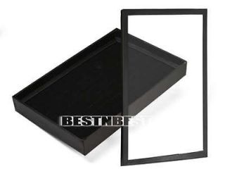 black ring jewelry display case tray box showcase from hong