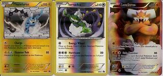 Pokemon Cards NEW Landorus FULL ART HOLO BW43 & Tornadus BW42 