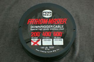 Penn Reels Fathom Master Downrigger Cable/Line135L​B. 200FT Penn 
