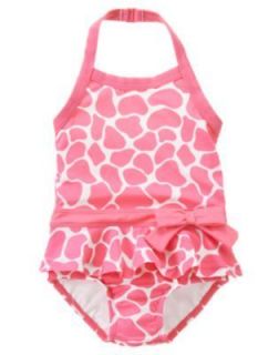 Gymboree Swim Shop Pink Giraffe Print One Piece Swimsuit 2T NWT