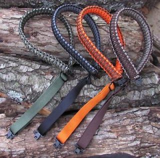 adjustable custom paracord gun rifle sling with swivels time left