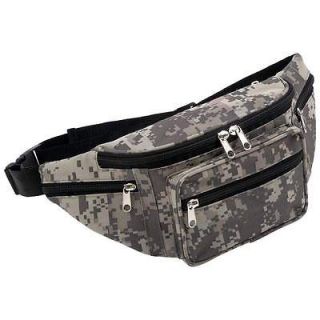 Digital Camo Camouflage Water Repellent Fanny Pack Waist Belt Bag 