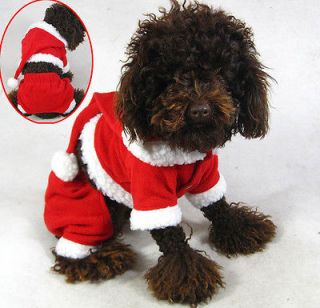 Hot Sale Dog Costumes Dog Clothes for Christmas Dog Cost&Pants Santa 