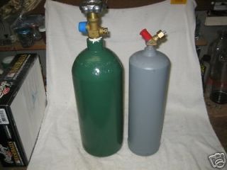 20 cu ft oxygen tank 10 cu ft acetylene tank