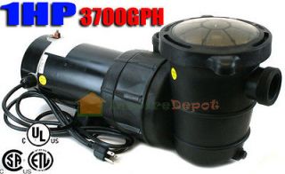   3700GPH Above Ground Swimming Pool Pump w/ Strainer UL LISTED 2 NPT
