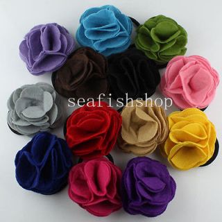 fabric flower pin in Clothing, 