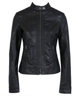 NEW Slim Womens Jacket PU Leather High Quality Outdoors Motorcycle 