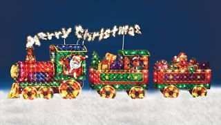 Merry Christmas Train Outdoor Holiday Christmas Yard Decor FOR PARTS