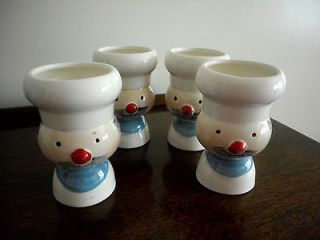 HOLT HOWARD Retro Egg Cups, DAVAR, Chef, set of 4 PixiewareI will be 