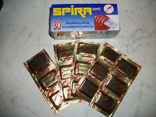 60 x spira anti mosquito mats tablets for plug ins