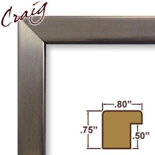   Wide Silver Stainless Picture Frame Poster Frame Wall Decor (72966