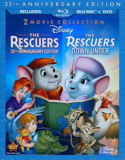 Brand New ~ Disney The Rescuers/The Rescuers Down Under Blu Ray Combo 