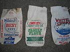   25Lbs Paper Flour Sacks Bags & Box Sunnyfield White Spray Pillsburys