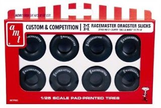 AMT 1/25 SCALE M&H RACEMASTER DRAGSTER SLICK RACING TIRES 4 SETS BRAND 