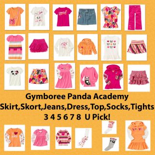 Gymboree Panda Academy Kid Girl*NWT*Tops,Bottoms,Dress,Skirt,more 3 4 