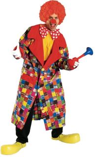   the Clown Jacket Circus Funny Scary Dress Up Halloween Adult Costume