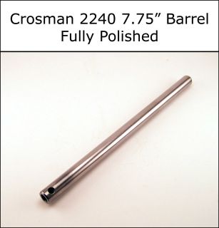 Genuine Crosman 2240 Fully Polished .22 Barrel   7.75 Like Nickel or 