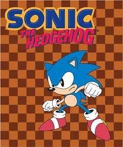 SONIC The Hedgehog Sonic Logo 50 x 60 Fleece Throw BLANKET