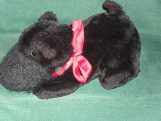 12 stuffed DAKIN plush VINTAGE 1984 BLACK SCOTTIE DOG HAND PUPPET