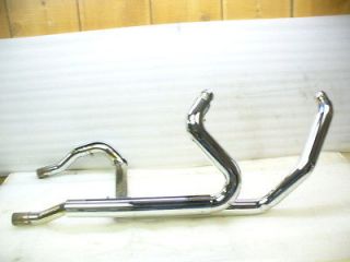 Harley 2010 Up Tri Glide Dual Dresser Head Pipes & Crossover Pipe.